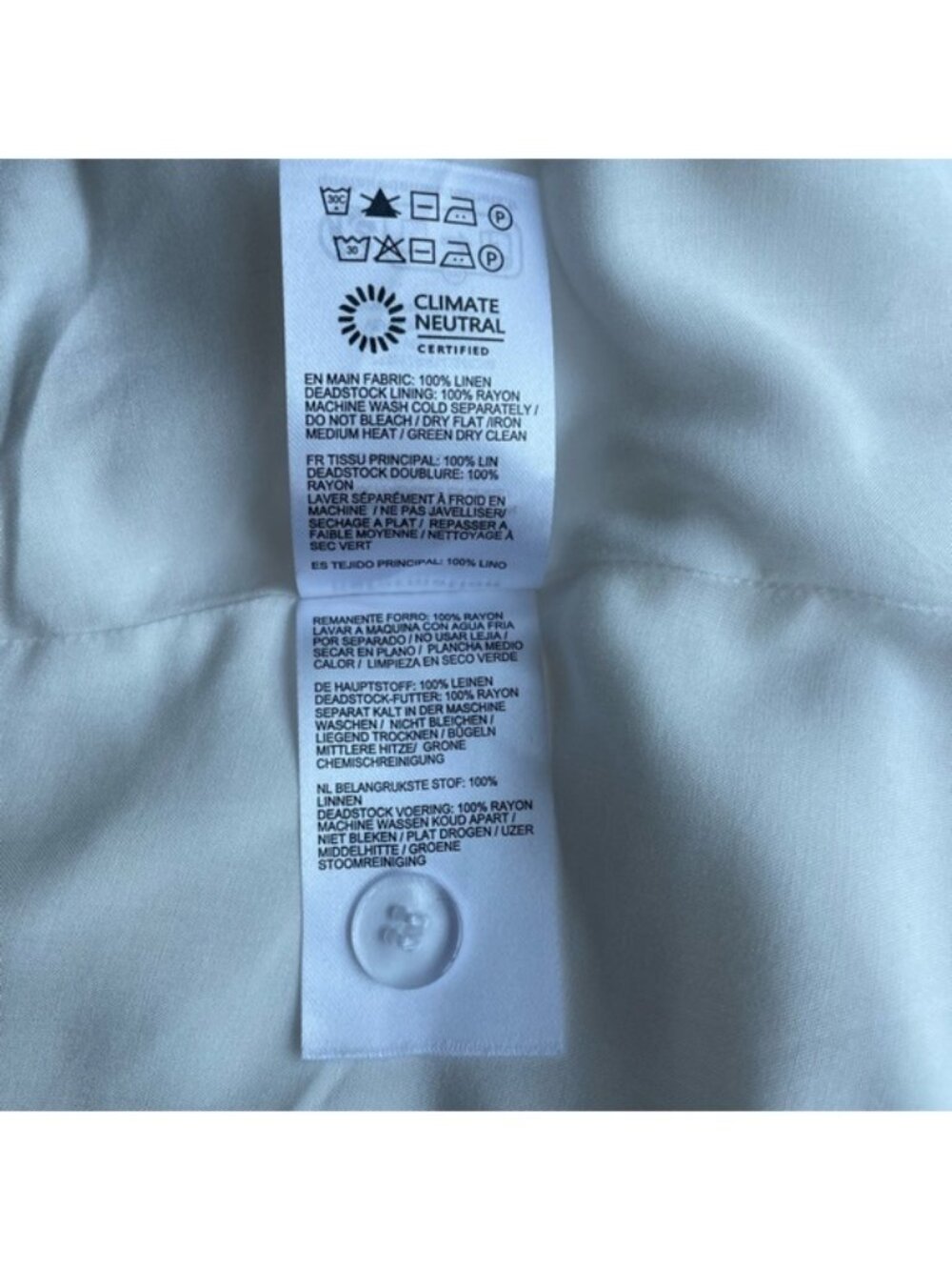 NEW Reformation Everett Linen Midi Dress White | US 6 UK 10 - Picture 10 of 16